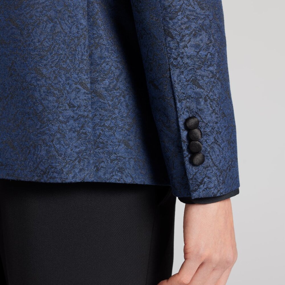 NEW Egara Slim Fit Jacquard Dinner Tuxedo Jacket - Picture 4 of 4